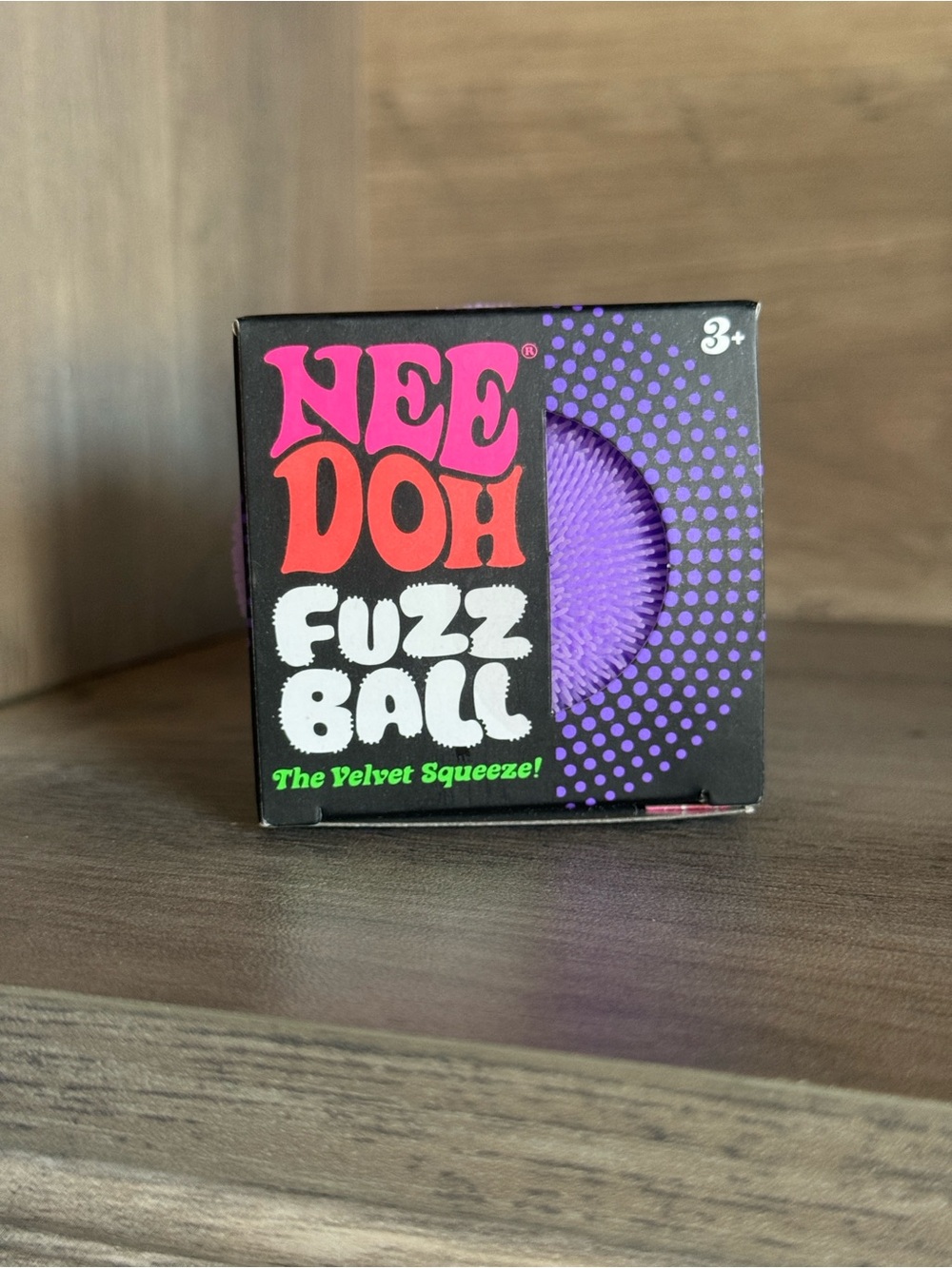 VIRAL NEW SEALED Schylling NeeDoh Authentic Velvet Squeeze Fuzz Ball in Purple